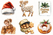 Cozy White Christmas Clipart, an Illustration by OK Design (Thumbnail 4 of 5)