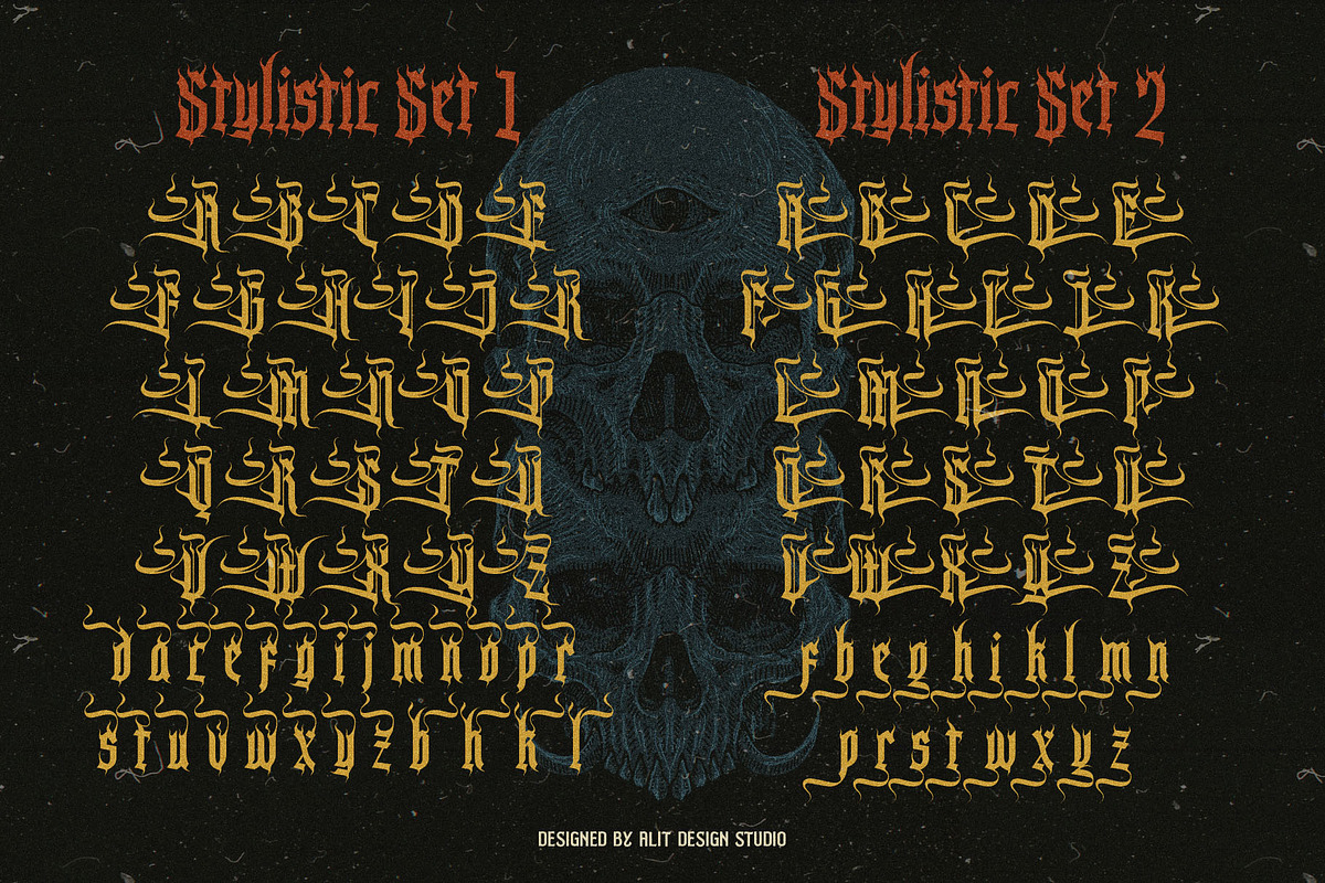 Burn Till Black Typeface, a Blackletter Font by alit design (Photo 3 of 20)