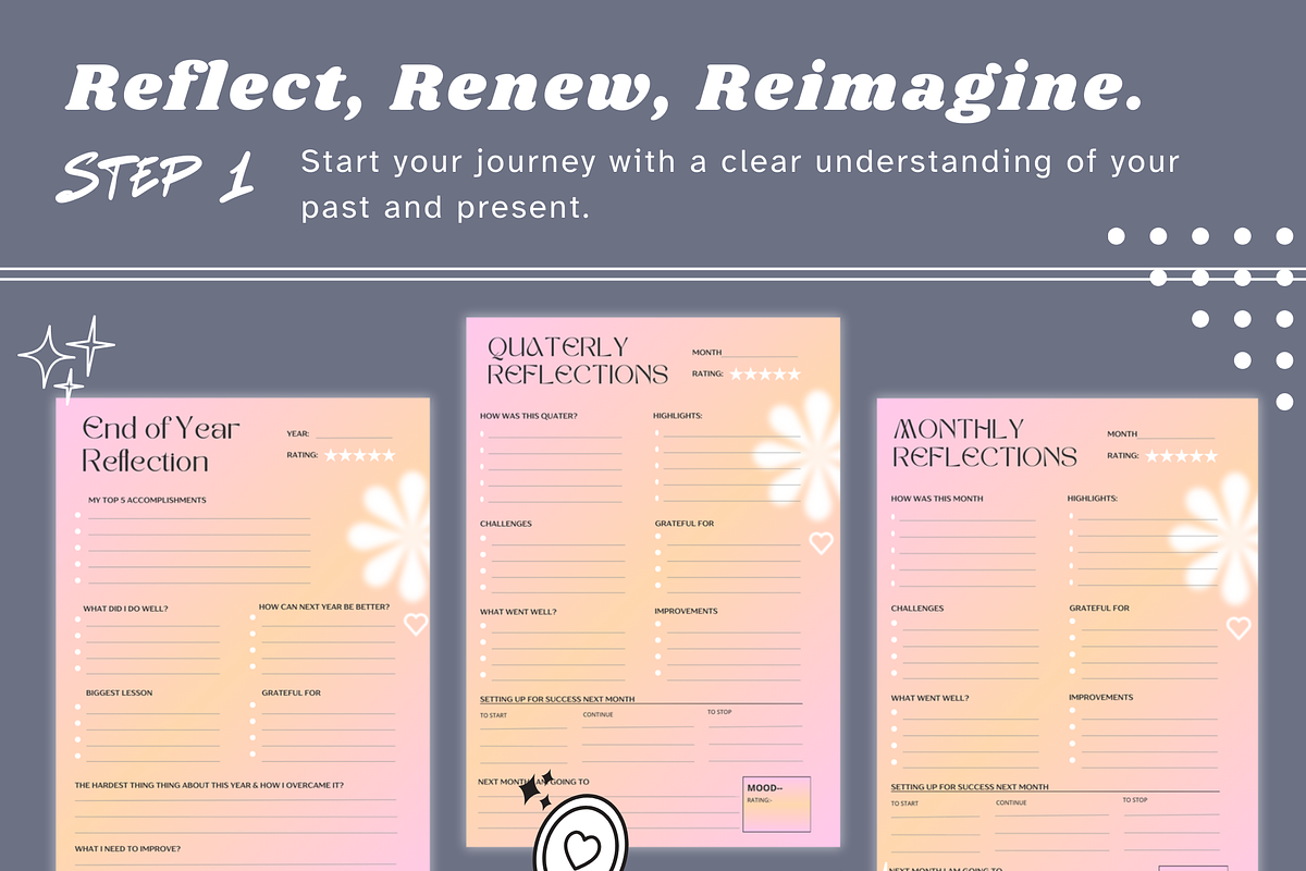 2025 Vision Board Kit Printable, a Card Template by Climbwithelevator (Photo 2 of 10)