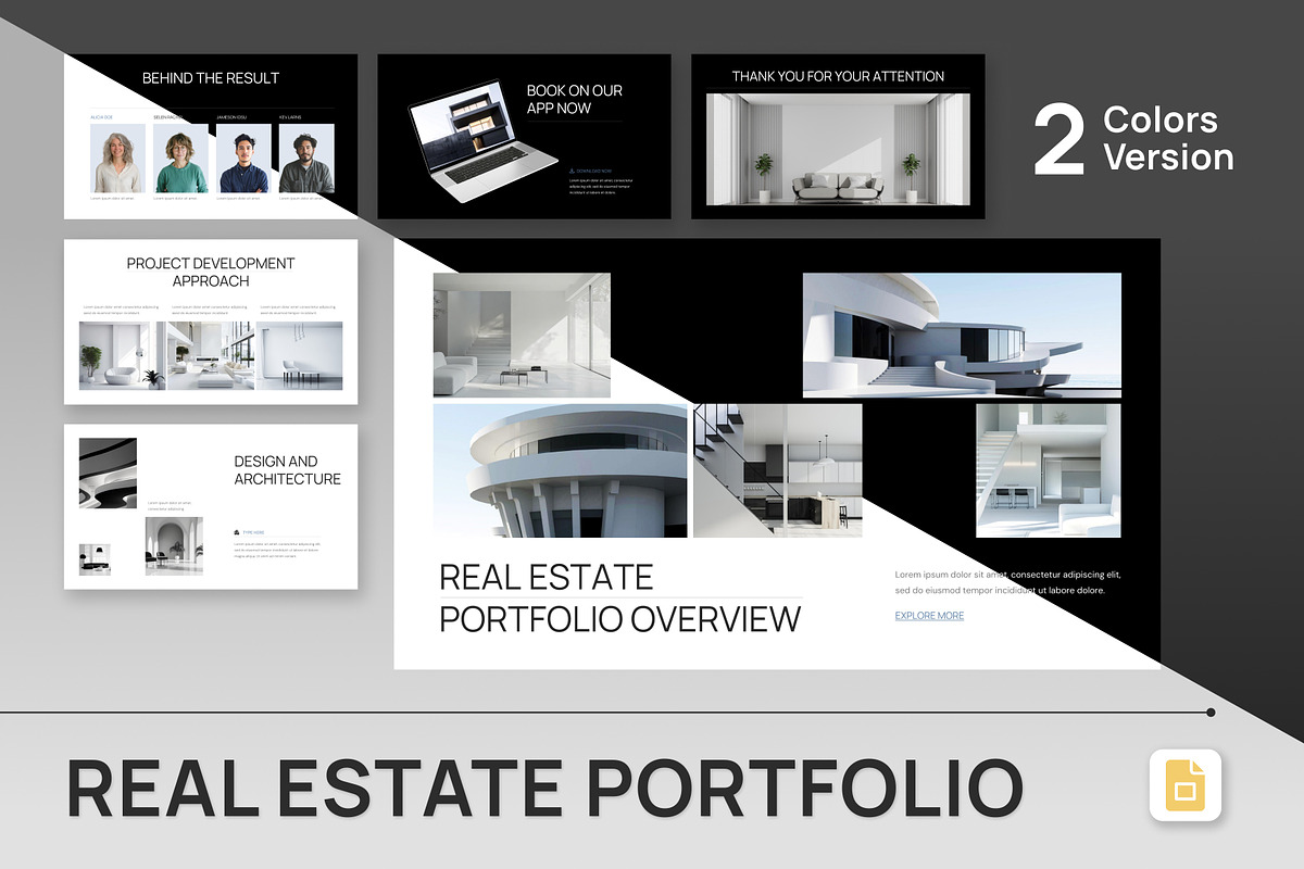 Real Estate Portfolio Google Slides, a Presentation Template by Antstheme (Photo 1 of 4)