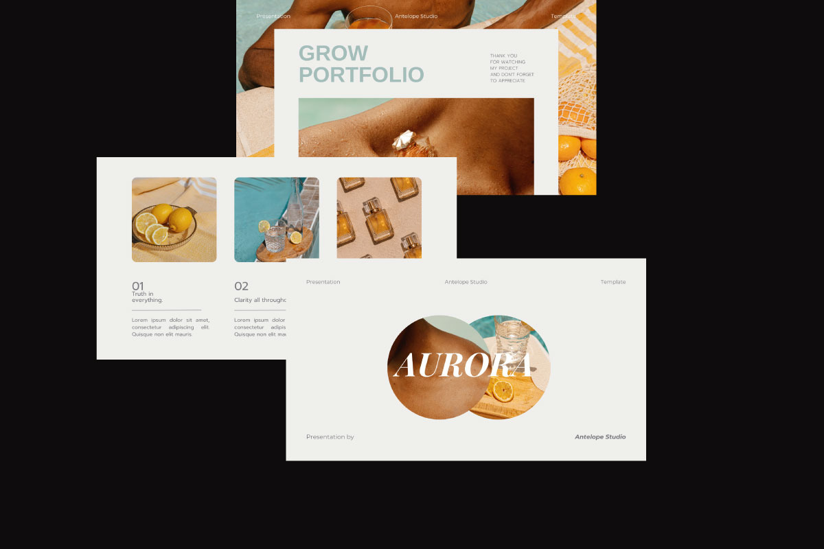 Aurora - Guidelines PowerPoint, a Presentation Template by Antelope Studio (Photo 3 of 7)