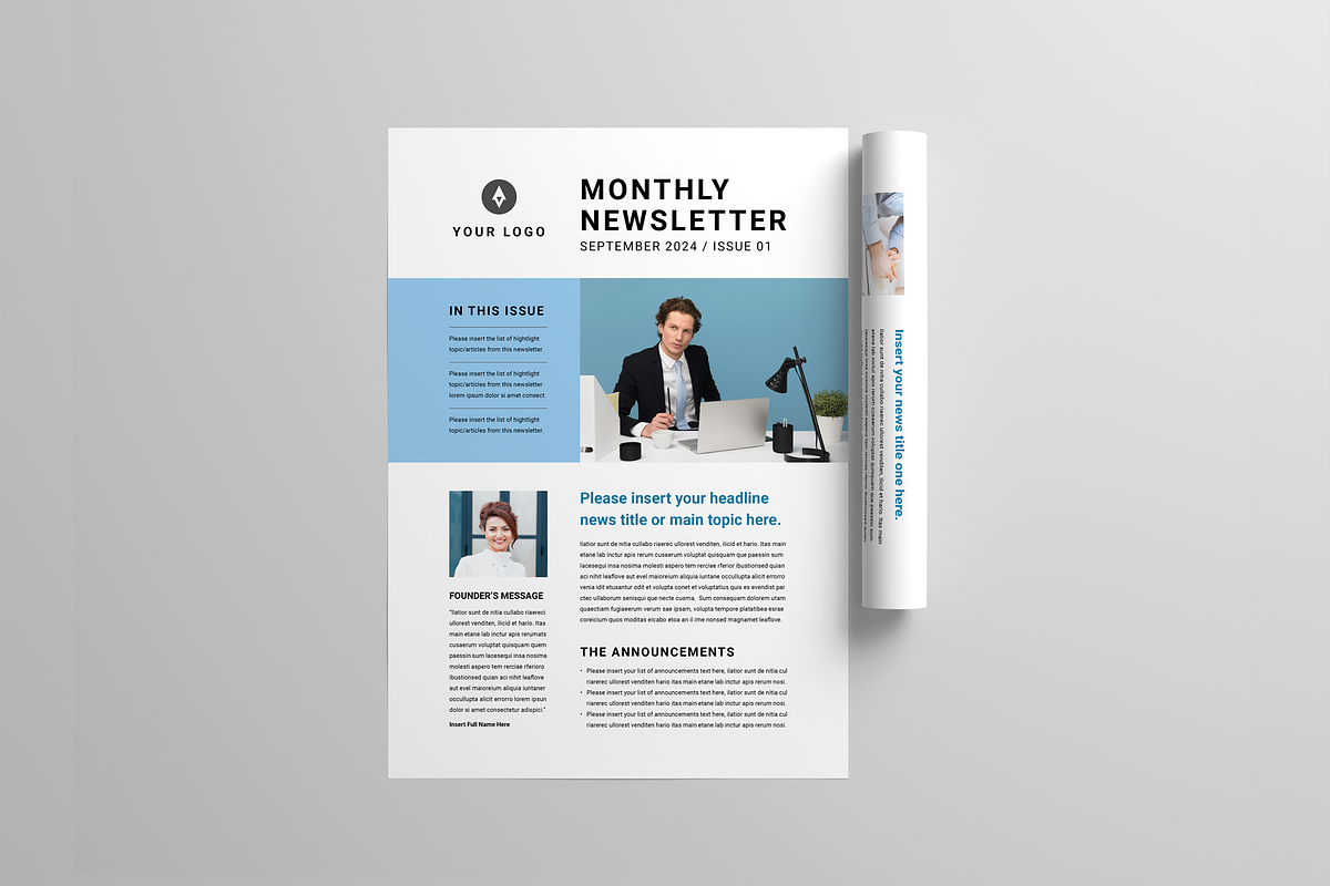 Newsletter Template, a Magazine Template by Leaflove (Photo 8 of 10)