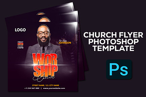 Worship Concert Flyer Template, a Flyer Template by Sipi_Graphics