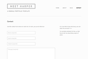 Harper - Minimal Portfolio Template, a Websites & App Template by Carvd Themes (Thumbnail 4 of 4)