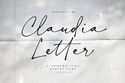 Claudia Letter Font, a Font by BodigStd (Thumbnail 1 of 10)