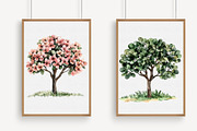 Watercolor Tree Clipart Bundle, an Illustration by Libby Wishes (Thumbnail 5 of 6)