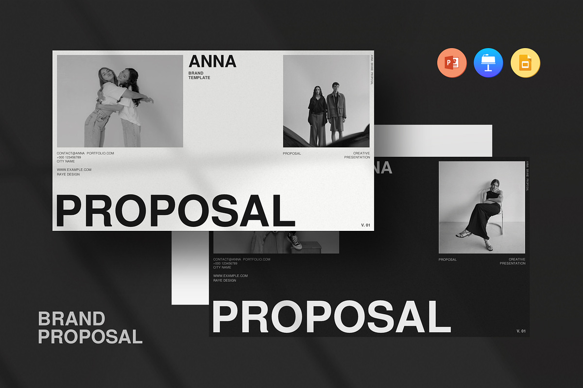ANNA | Brand Proposal Template, a Presentation Template by slidestock55 (Photo 1 of 6)