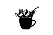 Mountain Coffee Cup Design Bundle, an Illustration by yasushie (Thumbnail 25 of 31)
