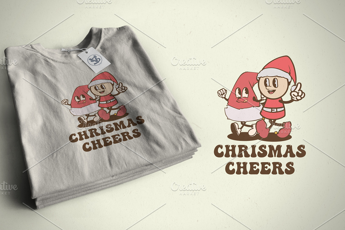 Christmas Santa Hat Mix Cartoon, an Illustration by vectstudio (Photo 4 of 5)