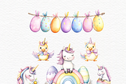Unicorn easter egg clipart, a Seasonal Illustration by Invite to Clipart (Thumbnail 3 of 7)