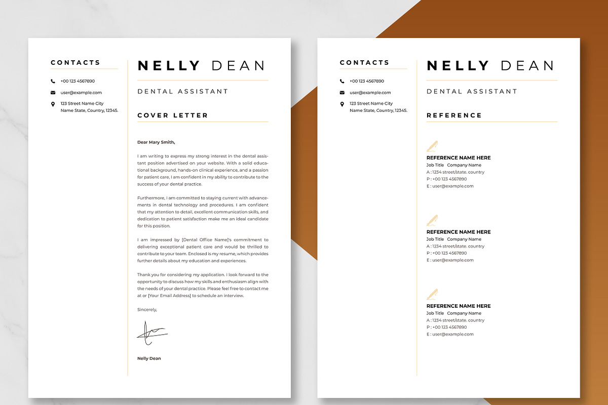 Dental Assistant Resume Template preview 4