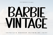 Barbie Vintage, a Sans Serif Font by InermediaSTUDIO (Thumbnail 1 of 7)