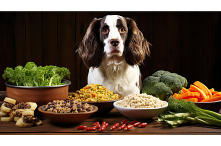 diet dog healthy food ai generated, a Food & Drink Photo by pikepicture