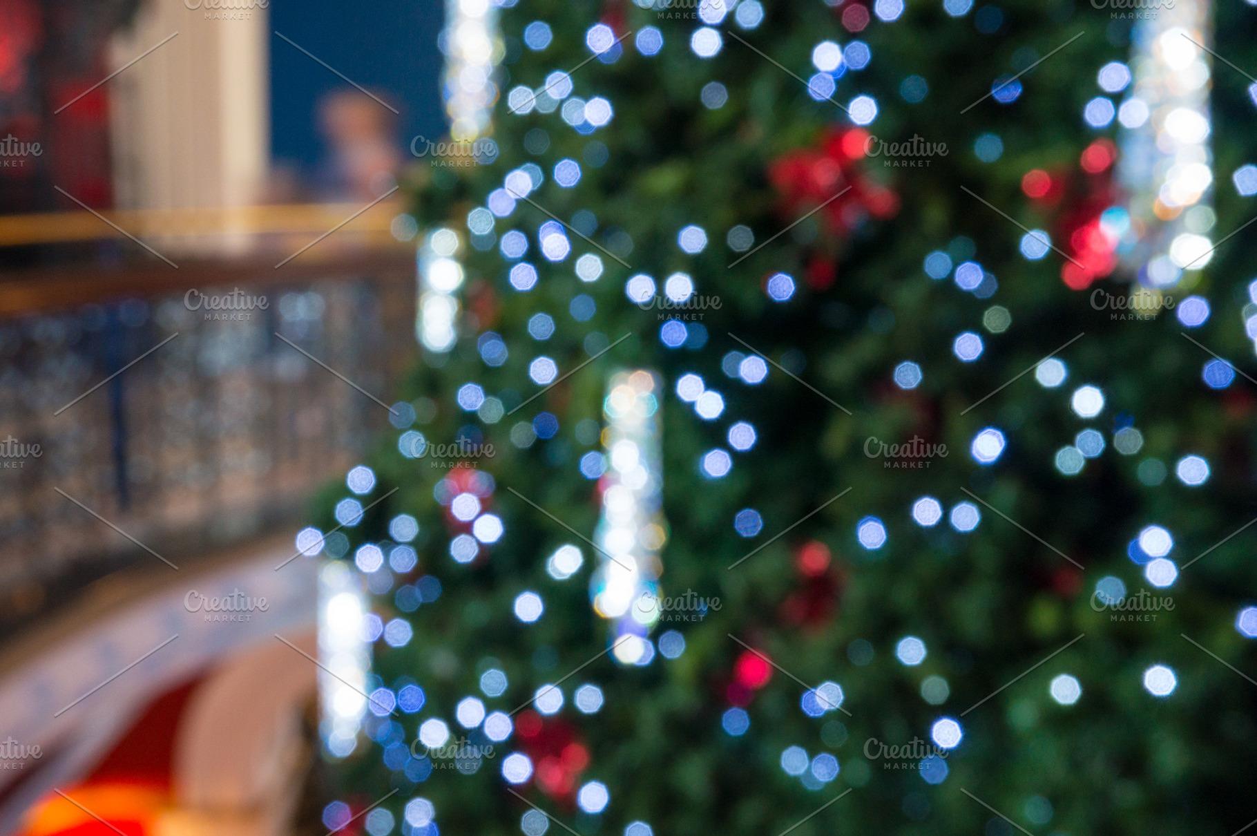 Abstract christmas bokeh background featuring christmas, decoration, and, a Holiday Photo by EsmeHelit