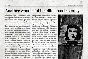 Vintage InDesign Newspaper Template