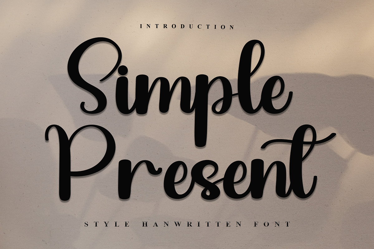 Simple Present, a Handwritten Font by InermediaSTUDIO (Photo 6 of 7)