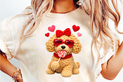 Faux Yarn Valentine Goldendoodle Png, an Illustration by DreamCafeArt (Thumbnail 3 of 8)