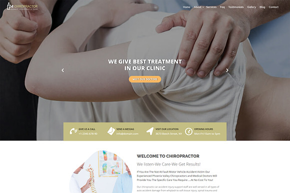 Chiropractor Business Theme preview 7