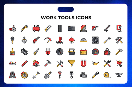 Work Tools Icons, an Icon by Wencory