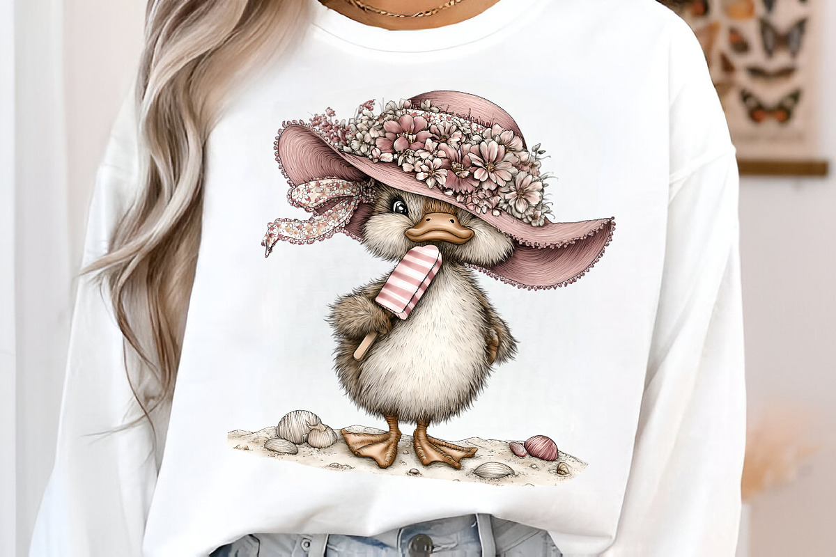 Summer duck clipart, an Illustration by SinaCreation (Photo 3 of 8)