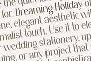 Dreaming Holiday - Minimalist Sans, a Sans Serif Font by Masyafi Studio (Thumbnail 3 of 7)