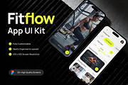 Fitflow Mobile App UI Kit, a Websites & App Template by Brickclay (Thumbnail 1 of 5)