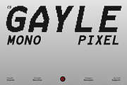 CS Gayle Mono Pixel, a Sans Serif Font by Craft Supply Co. (Thumbnail 1 of 8)