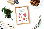Christmas postcards printable, a Card Template by CreativeByLu (Thumbnail 3 of 5)