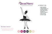 Ballerina SVG Vector | Ballet SVG, an Illustration by DreamONprints (Thumbnail 2 of 2)