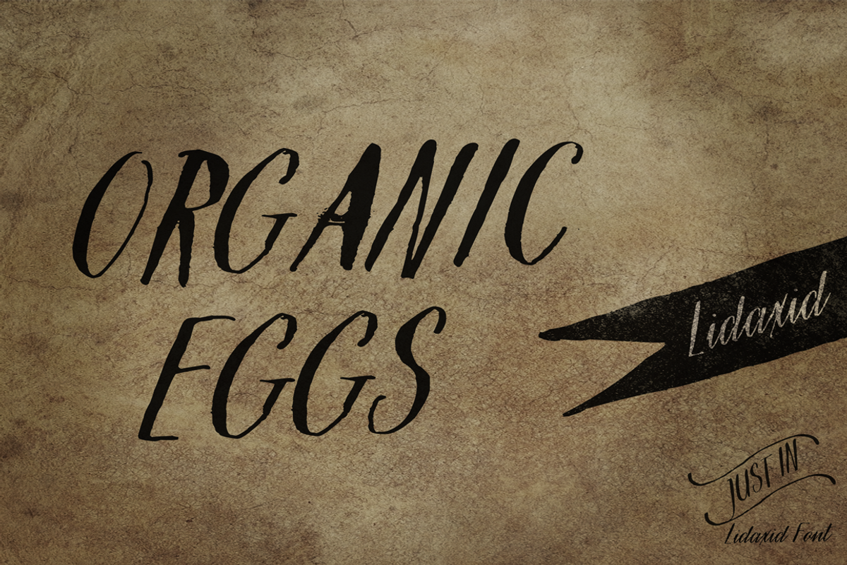 Lidaxid font, ttf package preview 5