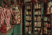 Christmas Store Digital Backdrop, a Layer Style Add-On by Wild Honey Design Co. (Thumbnail 1 of 2)