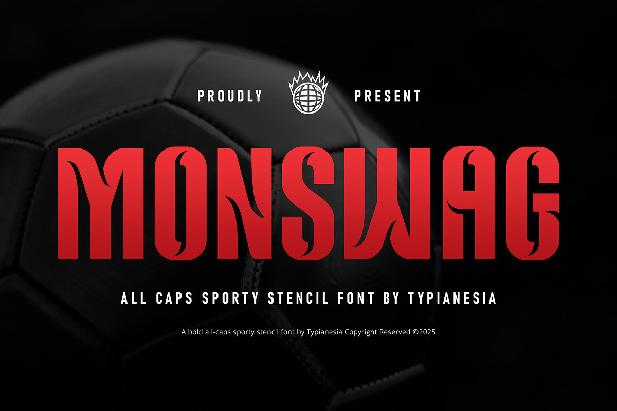 Monswag - Modern Condensed Sport, a Sans Serif Font by Typia Nesia (Photo 1 of 13)