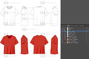 T-Shirt/V-Neck Shirts - Template, a Shirt Mockup by Mark Anthony Media (Thumbnail 4 of 4)