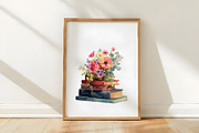 Watercolor Botanical Books Clipart, an Illustration by Designworld (Thumbnail 2 of 6)