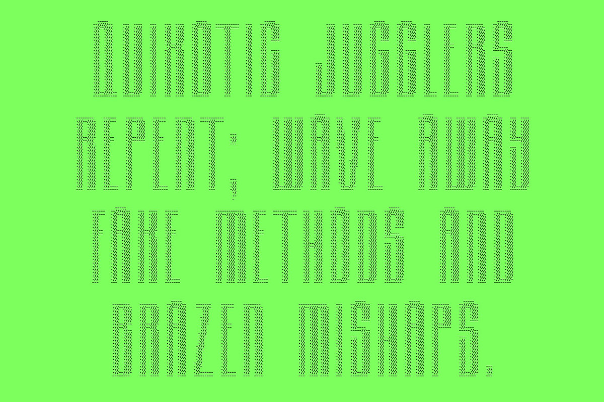 Albercio Ascii, a Sans Serif Font by Craft Supply Co. (Photo 5 of 8)