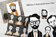 Hand drawn diverse faces, a Person Illustration by Huza Studio (Thumbnail 2 of 8)