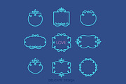 Elegant vintage frame bundle, a Decorative Illustration by VectorBakery (Thumbnail 1 of 4)