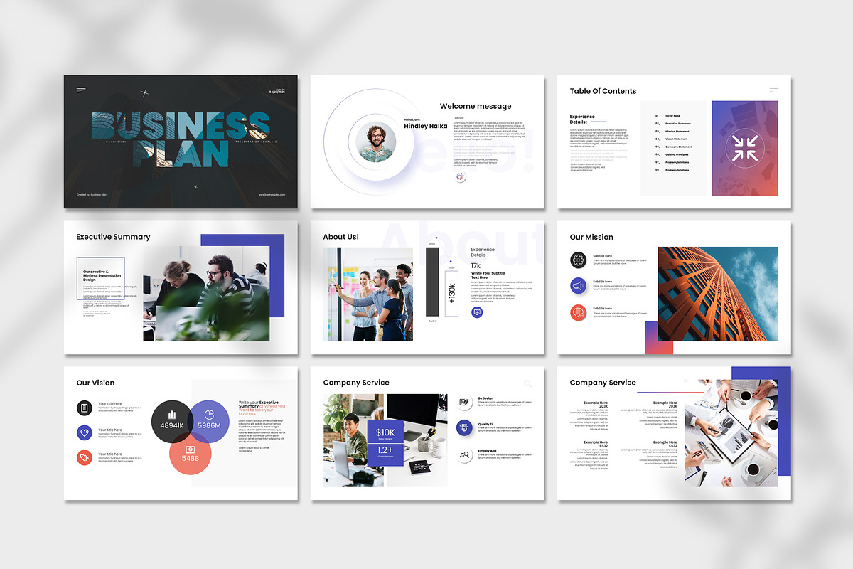 Business Plan PowerPoint Template, a Presentation Template by Creative-Work (Photo 3 of 5)