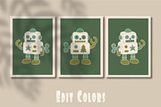 Retro Christmas Toy Robots Graphics, an Object Graphic by Blynn Pippen (Thumbnail 17 of 26)