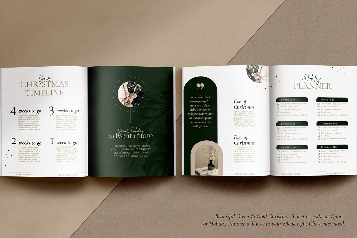 Holiday Gift Guide / CANVA, InDesign, a Magazine Template by Mirazz (Photo 6 of 22)