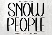 Snow People, a Sans Serif Font by FreshTypeINK (Thumbnail 1 of 8)