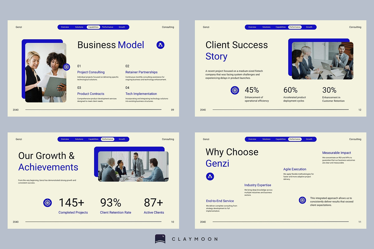 Consulting Business Presentation, a Presentation Template by Claymoon Lab (Photo 4 of 7)