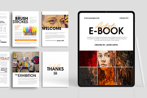 Artistic E-Book Layout Template, an UI Kit Template by ContestDesign