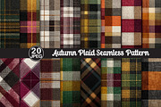 Autumn Plaid Seamless Pattern, a Pattern Graphic by Black Bird Studio (Thumbnail 1 of 6)