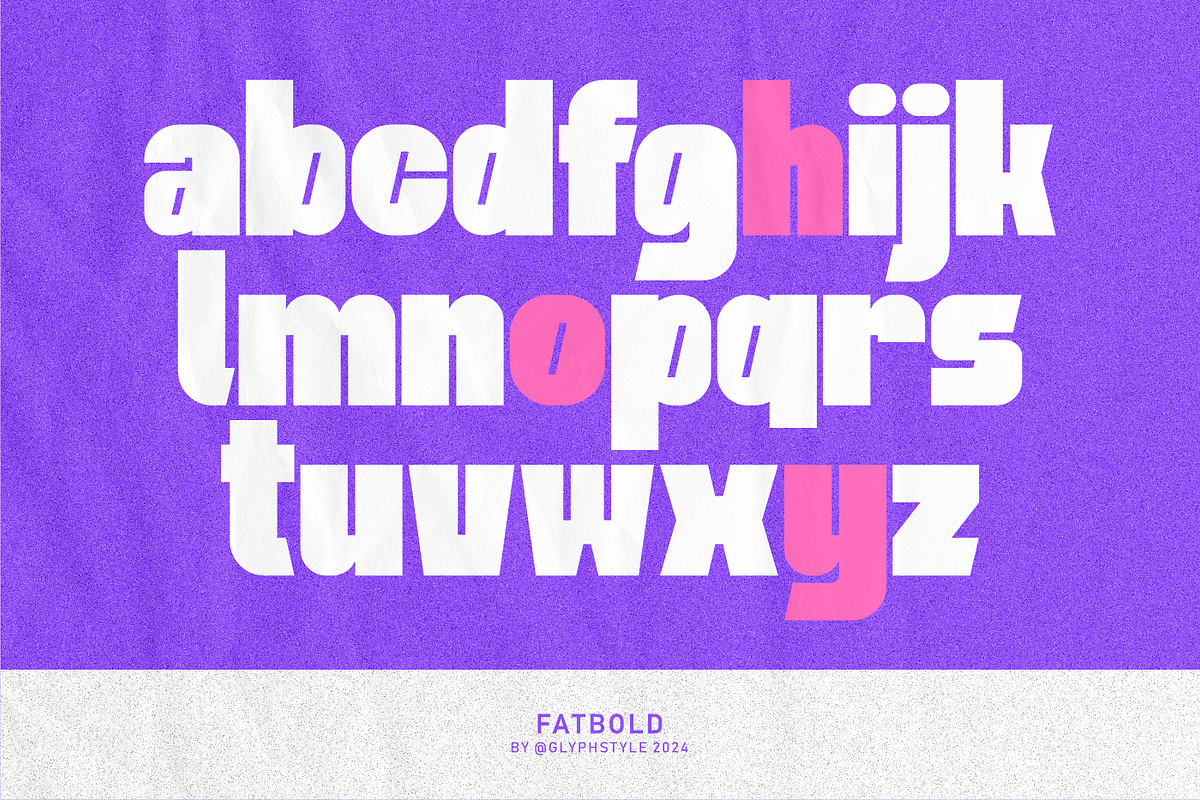 Fatbold Display, a Sans Serif Font by Glyphstyle (Photo 4 of 8)