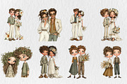Cute Summer Wedding Couple Clipart, a Seasonal Illustration by Rose Art (Thumbnail 4 of 6)