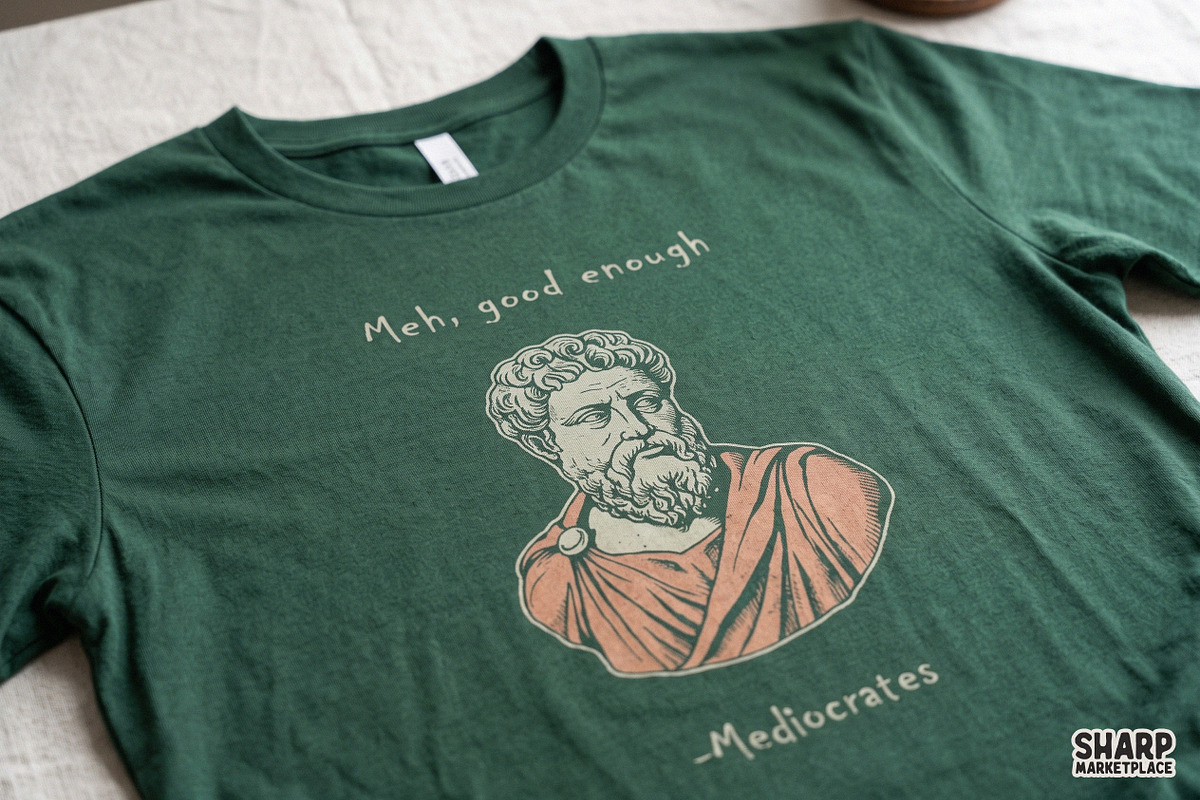 Meh, Good Enough - Mediocrates, an Object Graphic by SharpMarketplace (Photo 3 of 4)