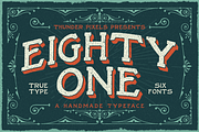 Eighty One Typeface, a Serif Font by Thundr Co. (Thumbnail 1 of 5)