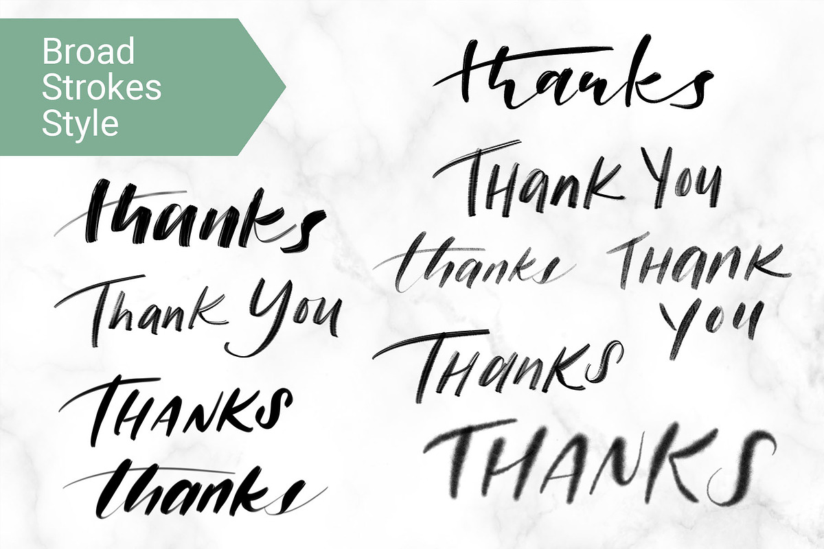 50 Styles of Thank You - Handwritten, an Illustration by Audrey Ra Design