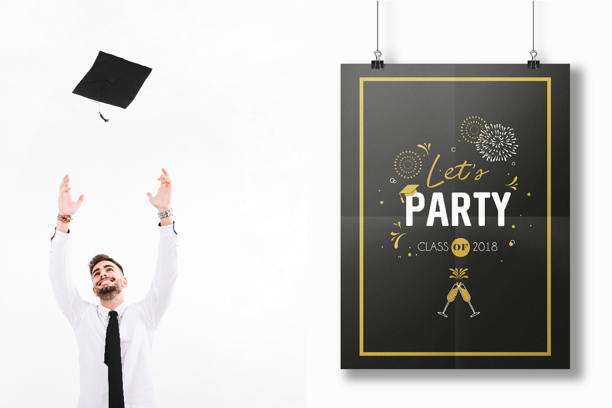 Graduation-invitations, card, poster, a Background Graphic by jenny lipets (Photo 3 of 6)